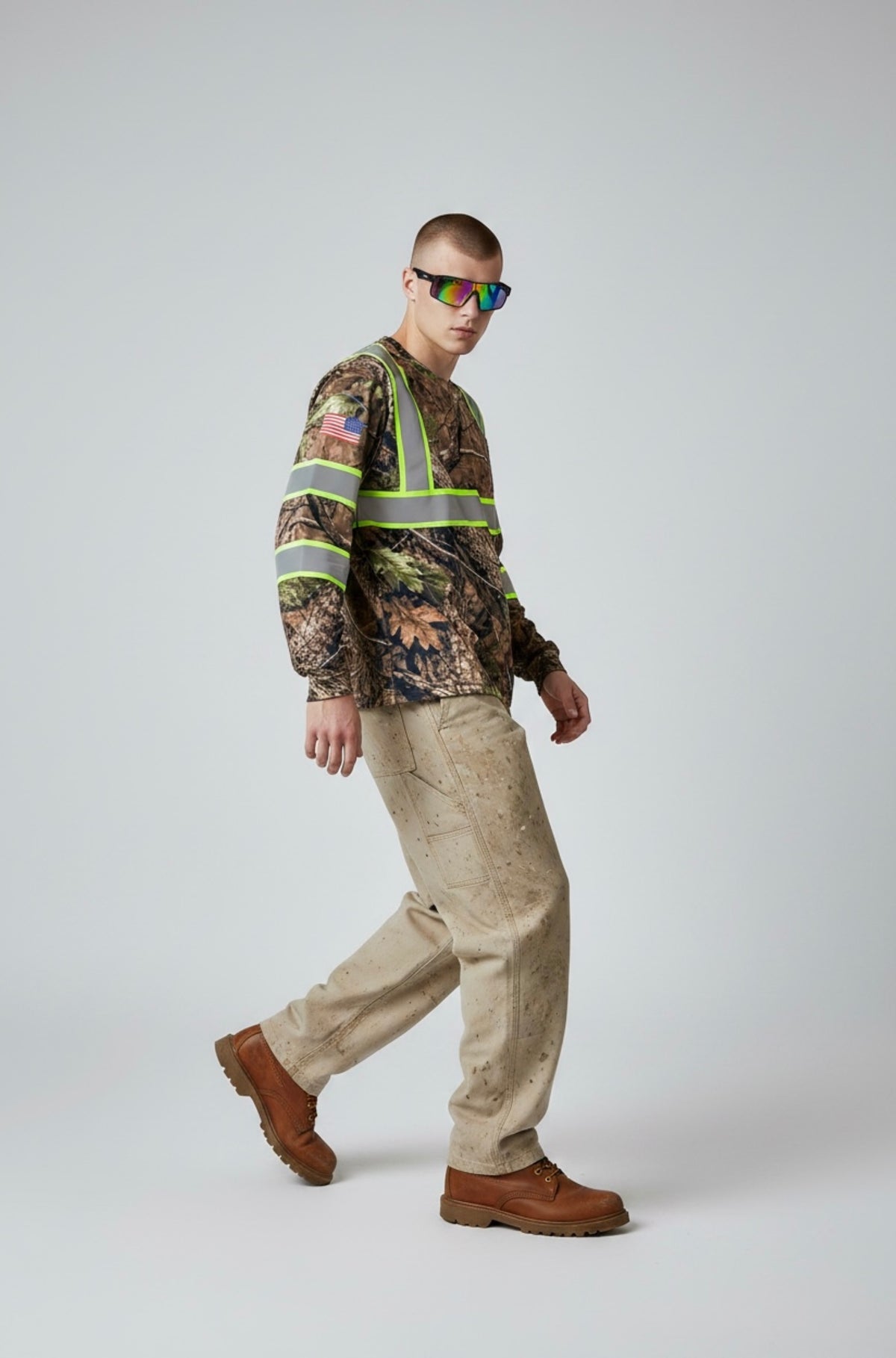 Reflecta Class 3 Hi-Vis Long Sleeve Work Shirt